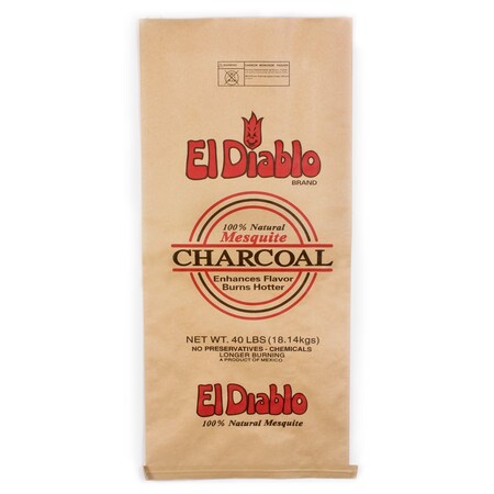 El Diablo Lump Mesquite Charcoal El Diablo All Natural Mesquite Lump Charcoal 40 lb 8652640000